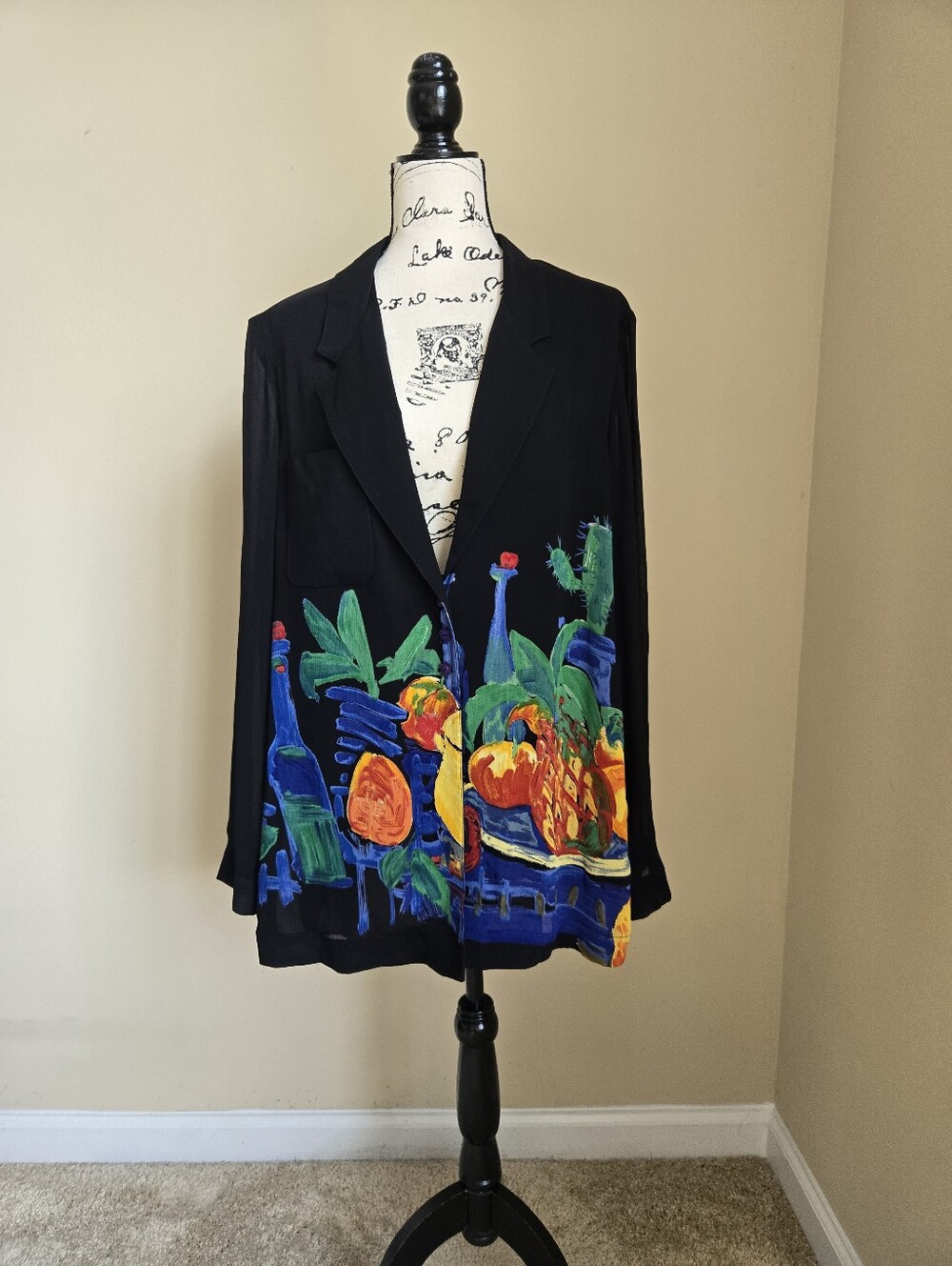 Dorothy Schoelen Platinum Tunic Top Womens L Art To Wear